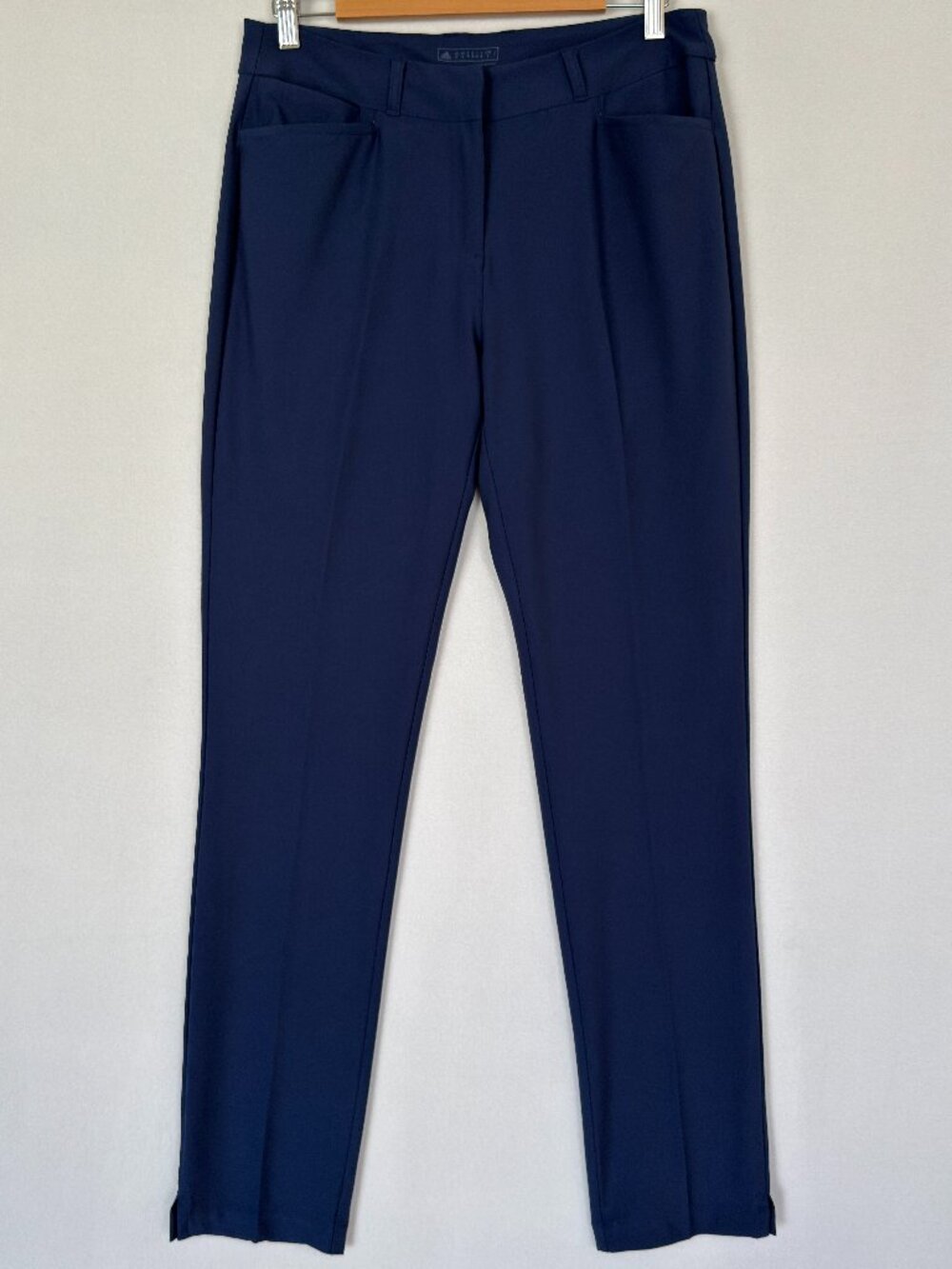 Adidas Primegreen Women’s Golf Active Pants Size 8 Navy Blue Performance Stretch
